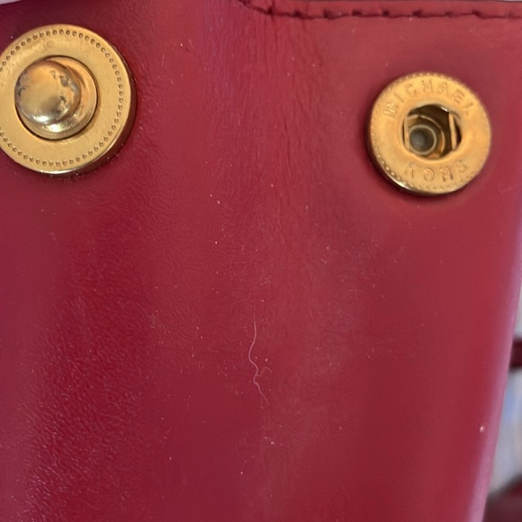 Michael Kors Scarlet Leather Backpack with Gold Hardware main image 8